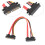 SATA 22pin Data/Power Combo Cable 1ft M/F PVC 4