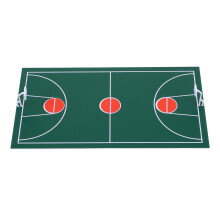 4St DIY Donkergroen Mini Basketbalbaan Model Voor Desktop