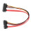 SATA 22pin Data/Power Combo Cable 1ft M/F PVC 12