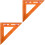 2Pièces Règle Menuisier Orange Angle 90 Mesure Durable Bois 5