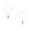 2Pièces Décorations Pendentif Croix Bois Double Couche Marron 5