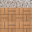 4Stk Interlocking Bodenfliesen Kunststoffholz Hellbraun Für Garten 10