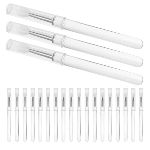 60Stk Silikon Make-Up Set Weiß Mit Deckel Für Lippen Und 1