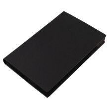 2Stk Schwarzes Notizbuch PU Cover A5 Blanko Seiten Journal Für