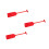 3Stk Leichtes Rotes Bootpaddel PVC Cosplay Bühnenrequisite 10
