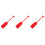 3Stk Leichtes Rotes Bootpaddel PVC Cosplay Bühnenrequisite 4