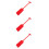 3Stk Leichtes Rotes Bootpaddel PVC Cosplay Bühnenrequisite 9