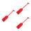 3Stk Leichtes Rotes Bootpaddel PVC Cosplay Bühnenrequisite 6