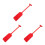 3Stk Leichtes Rotes Bootpaddel PVC Cosplay Bühnenrequisite 8