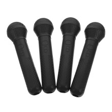 8Stk Falsches Mikrofon Spielzeug Kunststoff Schwarz Für Kinder Karaoke
