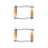4Stk Handkurbelgriff Multifunktional Aus Holz Silber 6