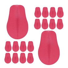 80Stk Realistische PVC Plüschzunge Rosa Für Tier- Und Puppenbasteln