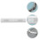 2Stk Retractable Air Conditioner Deflector Weiß ABS Für Wohngebrauch 8