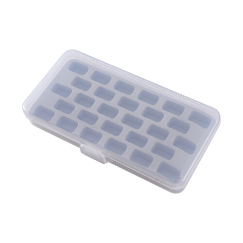 2Pièces Boîte Plastique Couture Avec Mousse Gris