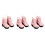 3Paires Bottes PU Rose Pour Poupées, Chaussures Mode Accessoires Mini 5