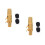 2Ensembles Kit Embouchures Sax Alto Métal Pro Surface Colorée 5