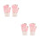 2Paires Tactiles Rose Motif Coton Randonnée 5