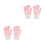 2Paires Tactiles Rose Motif Coton Randonnée 7