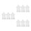 9Pièces Ponchos Enfants Transparent Eva Réutilisable Ajustable 5