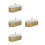 4Pièces Plateau Or Fer Étoile Pour Organiser Snacks À 6