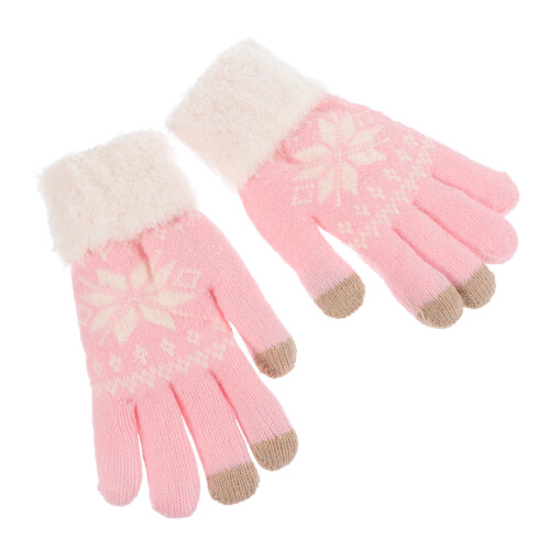 2Paires Tactiles Rose Motif Coton Randonnée 1