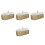 4Pièces Plateau Or Fer Étoile Pour Organiser Snacks À 8