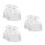 6Pièces Mariage Satin Cordon Coeur Strass Élégant 7