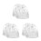 6Pièces Mariage Satin Cordon Coeur Strass Élégant 4