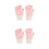 2Paires Tactiles Rose Motif Coton Randonnée 6