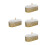 4Pièces Plateau Or Fer Étoile Pour Organiser Snacks À 10