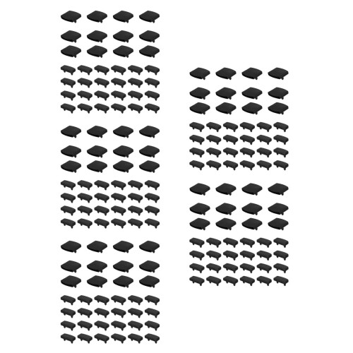 180Pièces Fixations Caches Lattes Noires ABS Pour Lit Multifonction 2