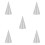 5Pièces Embellissements Licorne Argentés Pour Scrapbooking DIY 3