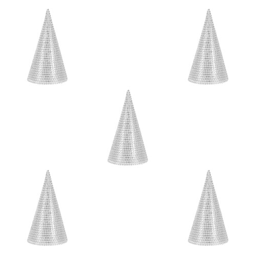 5Pièces Embellissements Licorne Argentés Pour Scrapbooking DIY 2
