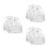 6Pièces Mariage Satin Cordon Coeur Strass Élégant 6