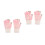 2Paires Tactiles Rose Motif Coton Randonnée 9