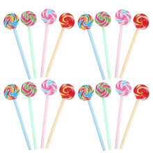 64Pièces Stylos Gel Assortis En Plastique, Design Bonbon