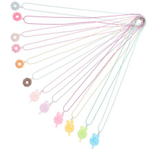 60Pièces Bijoux Enfants Colliers Pendentifs Gourmands Couleurs Pastel