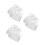 6Pièces Mariage Satin Cordon Coeur Strass Élégant 5