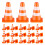 200Pièces Cônes Mini Construction Orange Plastique Jeu Enfants 1