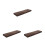 3Pièces Planches En Bois Café Pour Fontaine D’aquarium 3