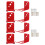 2Ensembles Support Mural Extincteur L Forme Fer Rouge Usage Durable 2