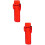 2Pièces Étui Briquet Rouge Protection Portable 9