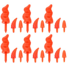 450St Plastic Snowman in Wortelvorm Voor Creatief Kerstknutselen