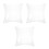 3Pièces Oreiller Gonflable Transparent Support Dorsal Extérieur 7