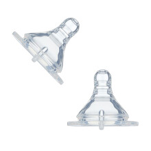 3Pièces Sucettes Silicone Large Bébé Transparentes