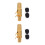2Ensembles Kit Embouchures Sax Alto Métal Pro Surface Colorée 7