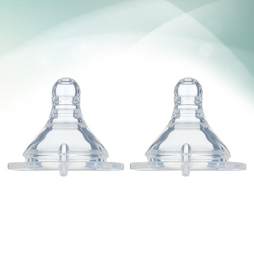 3Pièces Sucettes Silicone Large Bébé Transparentes 2