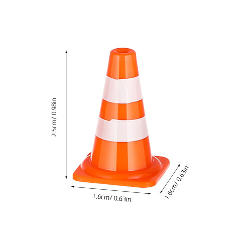200Pièces Cônes Mini Construction Orange Plastique Jeu Enfants 1