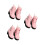 3Paires Bottes PU Rose Pour Poupées, Chaussures Mode Accessoires Mini 4