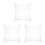 3Pièces Oreiller Gonflable Transparent Support Dorsal Extérieur 9
